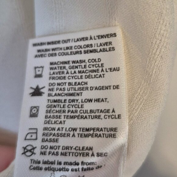 NWT Denver Hayes Cream Sleeveless Top Size Medium - Picture 4 of 7